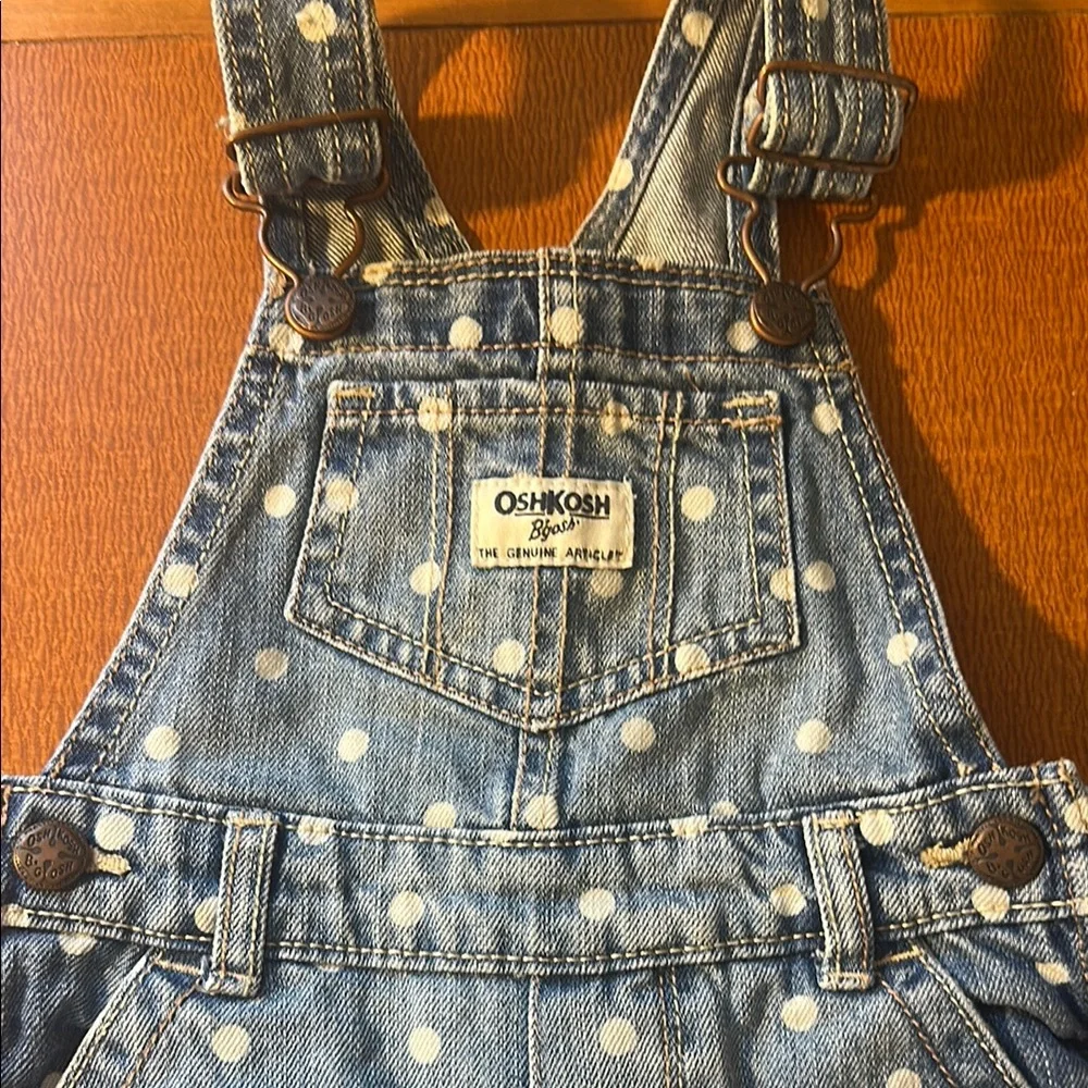 OshKosh B'gosh‎ Blue Polka Dot Kids Overalls